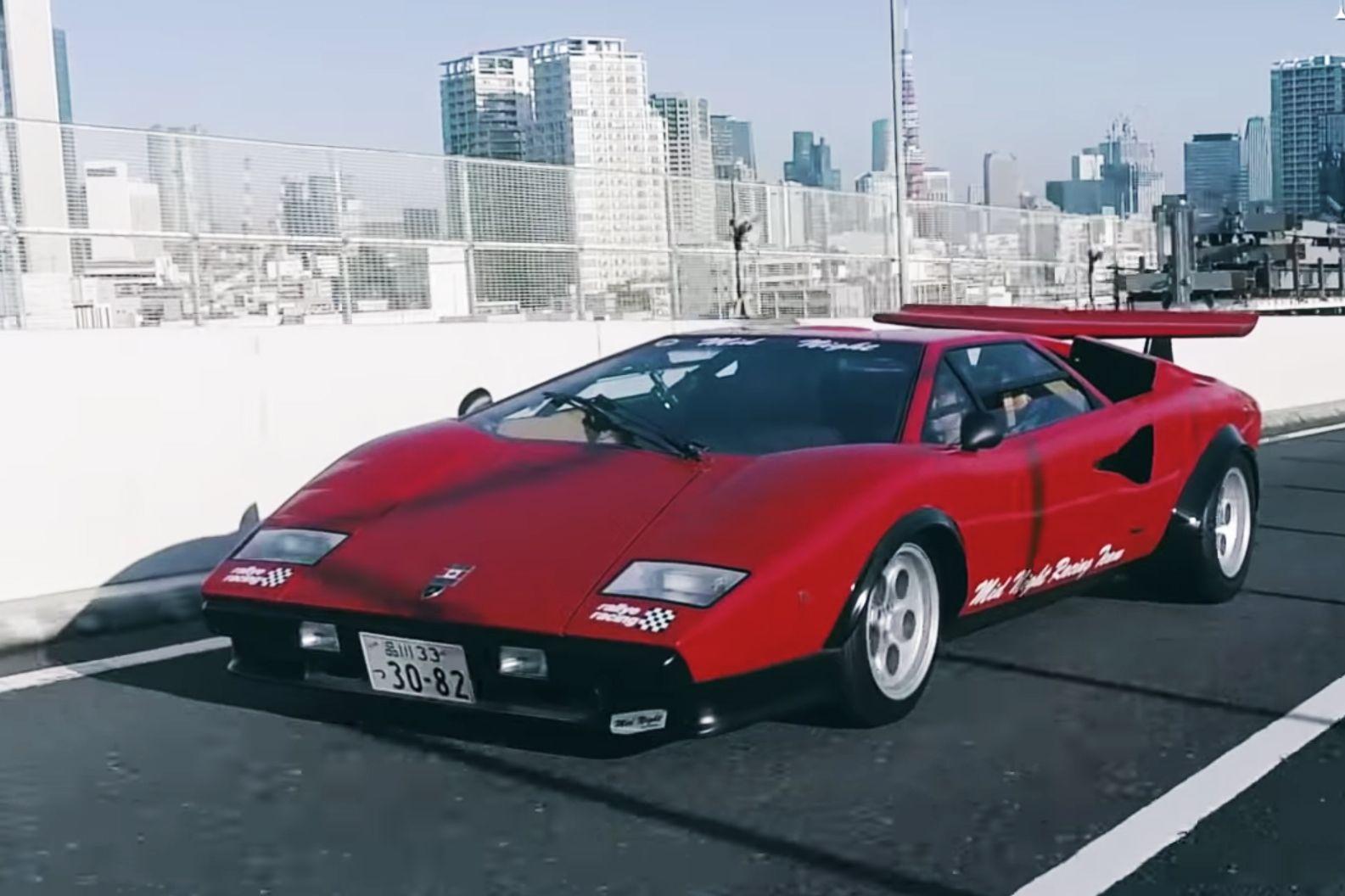 Page 1 of 4 — Lamborghini / Walter Wolf archive, "Walter Wolf with Countach LP400 Speciale," c. 1976, via LamboCars.com.