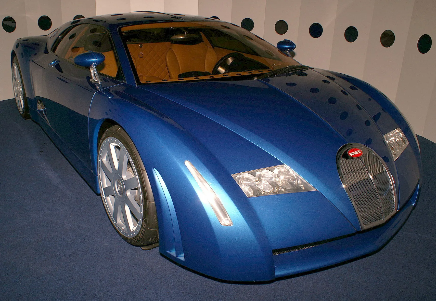 The Bugatti EB 18.3 Chiron concept, unveiled at the 1999 Frankfurt Motor Show, the second in the series of VW-era Bugatti design studies that led directly to the Veyron.